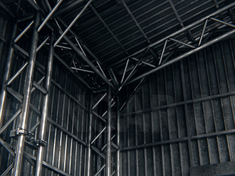 Hangar 01 PBR 3D Model