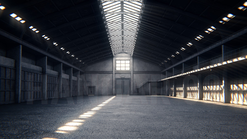 Hangar 02 PBR Modelo 3D .c4d .max .obj .3ds .fbx .stl .blend 