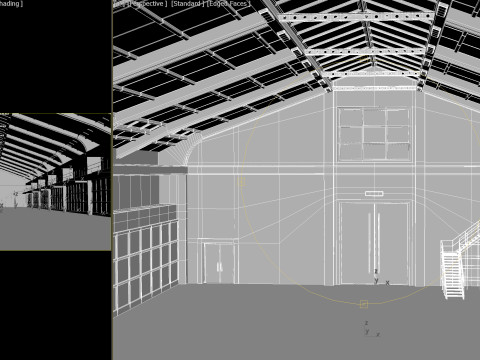 Hangar 02 PBR Modelo 3D