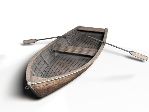 Boat PBR Modèle 3D
