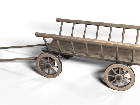 Dray 01 PBR 3D Model
