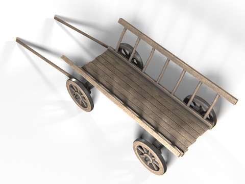 Dray 01 PBR 3D Model