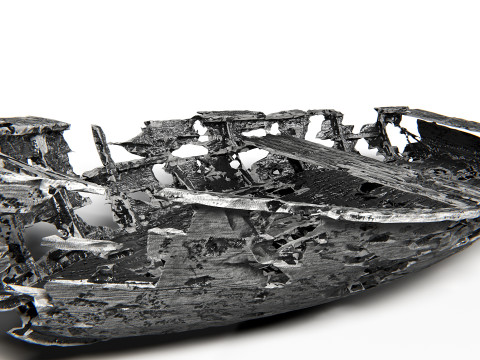 Wooden Broken Boat PBR 3D मॉडल