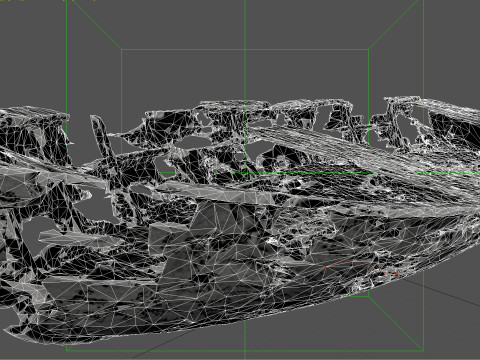 Wooden Broken Boat PBR 3D मॉडल