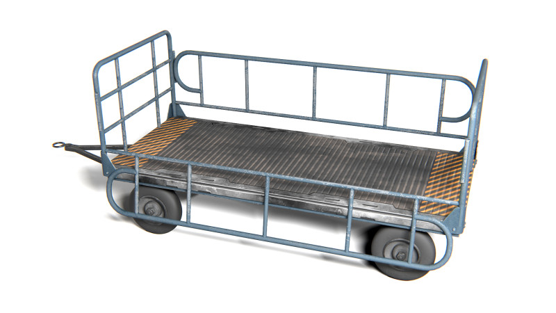 Cart 01 PBR Model 3D .c4d .max .obj .3ds .fbx .stl .blend 