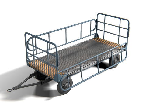 Cart 01 PBR Model 3D
