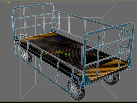 Cart 01 PBR 3D Model