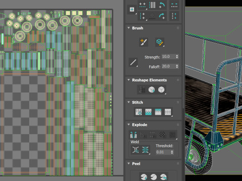 Cart 01 PBR Model 3D