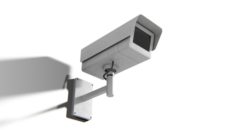 Generic Security Camera 02 PBR Model 3D .c4d .max .obj .3ds .fbx .stl .blend 