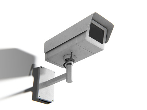 Generic Security Camera 02 PBR 3D Модель