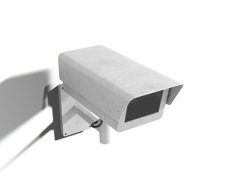 Generic Security Camera 02 PBR Model 3D
