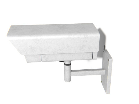 Generic Security Camera 02 PBR Model 3D