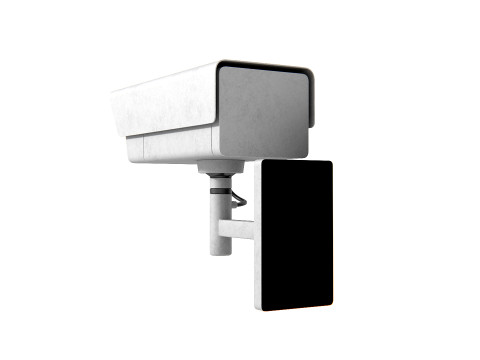 Generic Security Camera 02 PBR Model 3D