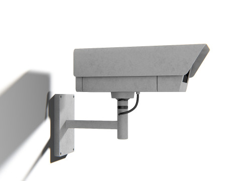 Generic Security Camera 02 PBR Model 3D