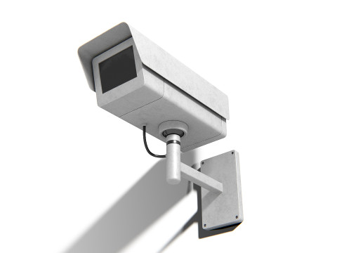 Generic Security Camera 02 PBR Model 3D