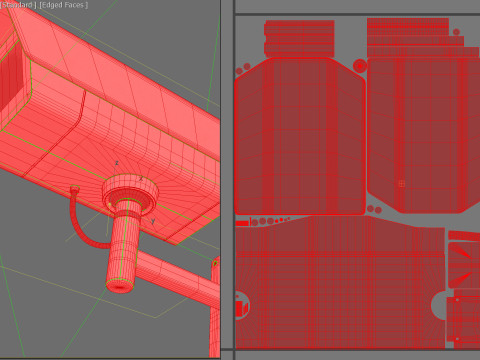 Generic Security Camera 02 PBR Model 3D