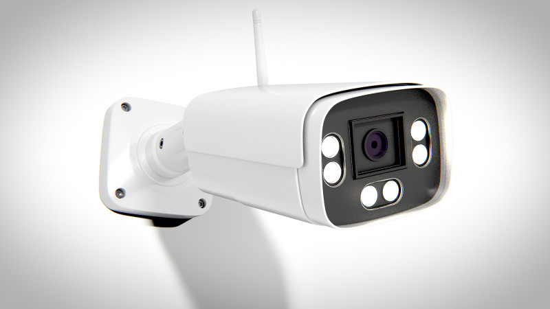 Generic Security Camera 03 PBR Modelo 3D .c4d .max .obj .3ds .fbx .stl .blend 