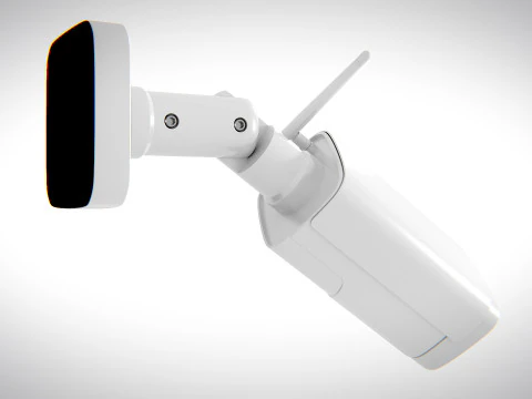 C&acirc;mera de Seguran&ccedil;a Gen&eacute;rica 03 PBR Modelo 3D