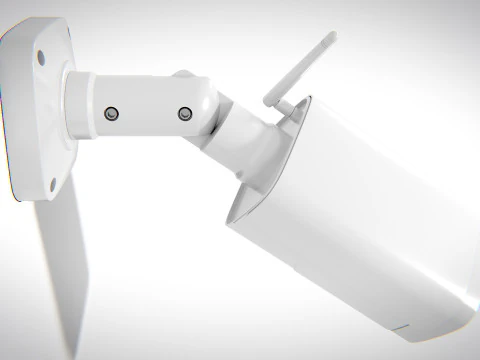 C&acirc;mera de Seguran&ccedil;a Gen&eacute;rica 03 PBR Modelo 3D