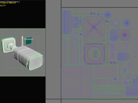 Generic Security Camera 03 PBR Modelo 3D