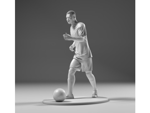 Footballer 05 Run 01 Stl Modelo de impresión 3D