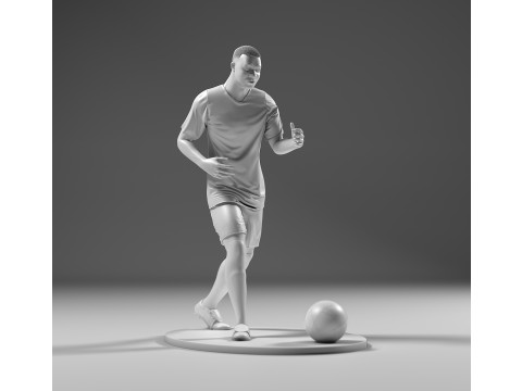 Footballer 05 Run 01 Stl 3D Baskı Modeli