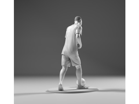 Footballer 05 Run 01 Stl 3D Baskı Modeli