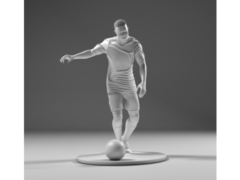 Footballer 05 Footstrike 01 Stl Modelo de impresión 3D