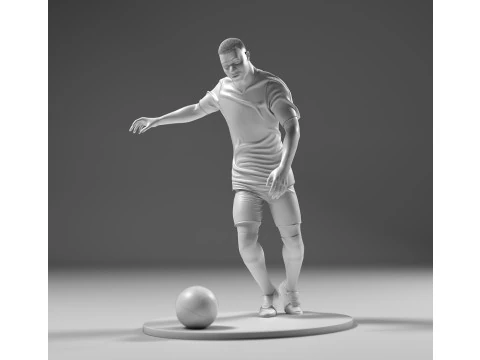 Footballer 05 Footstrike 01 Stl 3D Print Model