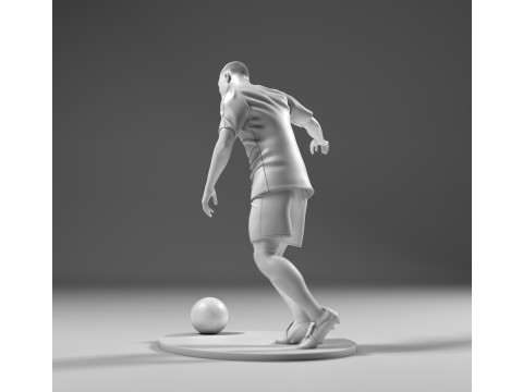 Footballer 05 Footstrike 01 Stl 3D 프린트 모델
