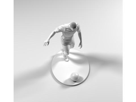 Footballer 05 Footstrike 01 Stl 3D 프린트 모델