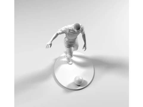 Footballer 05 Footstrike 01 Stl 3D Print Model