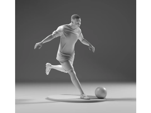 Fu&szlig;baller 05 Footstrike 01 Stl 3D Druckmodell
