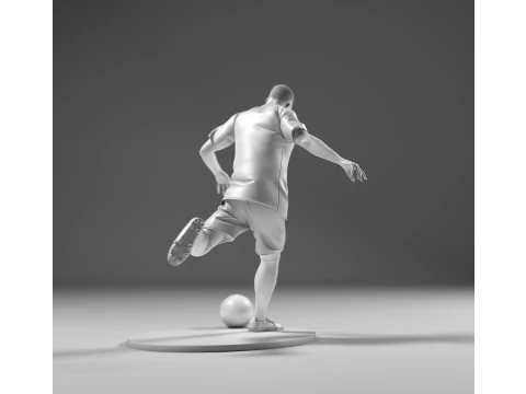 Footballer 05 Footstrike 01 Stl 3D Print Model