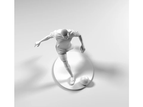 Footballer 05 Footstrike 01 Stl 3D Print Model