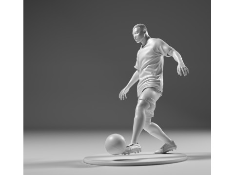 Footballer 05 Footstrike 03 Stl 3D-Druckmodell
