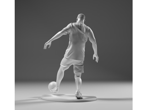Footballer 05 Footstrike 03 Stl 3D-Druckmodell