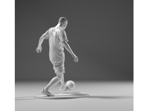 Footballer 05 Footstrike 03 Stl 3D-Druckmodell