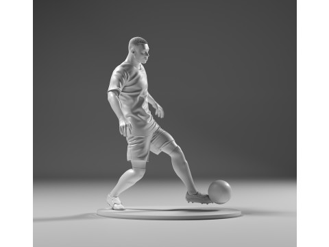 Footballer 05 Footstrike 03 Stl 3D-Druckmodell