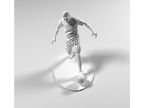 Footballer 05 Footstrike 03 Stl 3D-Druckmodell