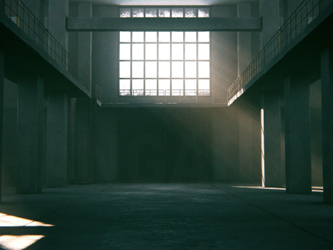 Hangar 03 PBR 3D Модель