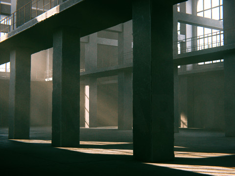 Hangar 03 PBR 3D Model