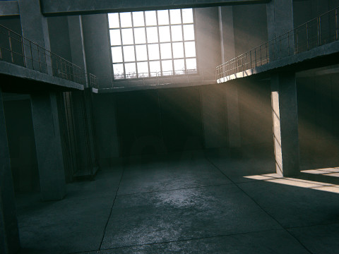 Hangar 03 PBR 3D Model