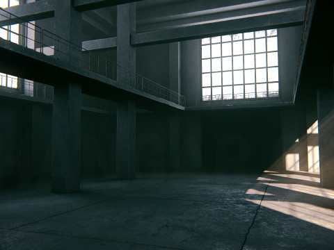 Hangar 03 PBR 3D Model