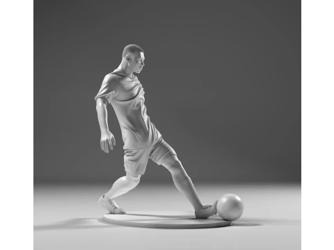 Fu&szlig;baller 05 Footstrike 04 Stl 3D Druckmodell