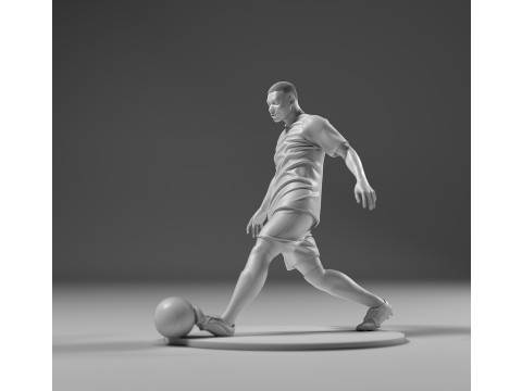 Footballer 05 Footstrike 04 Stl Modelo de impresión 3D