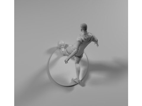 Footballer 05 Footstrike 04 Stl Modelo de impresión 3D