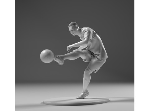 Footballer 05 Footstrike 05 Stl 3D-Druckmodell