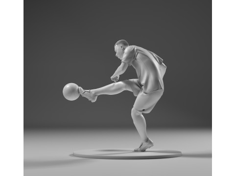 Footballer 05 Footstrike 05 Stl 3D-Druckmodell