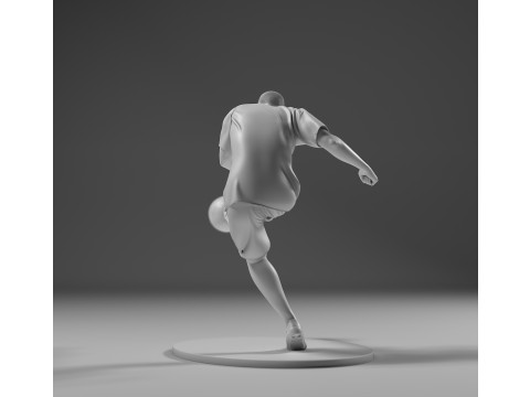 Footballer 05 Footstrike 05 Stl 3D-Druckmodell